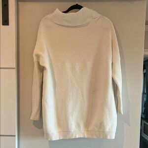 Free People Cream Cozy Ribbed Knit Women's Sweater